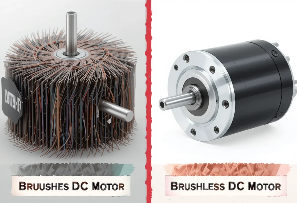 Brushed and brushless DC motors comparison