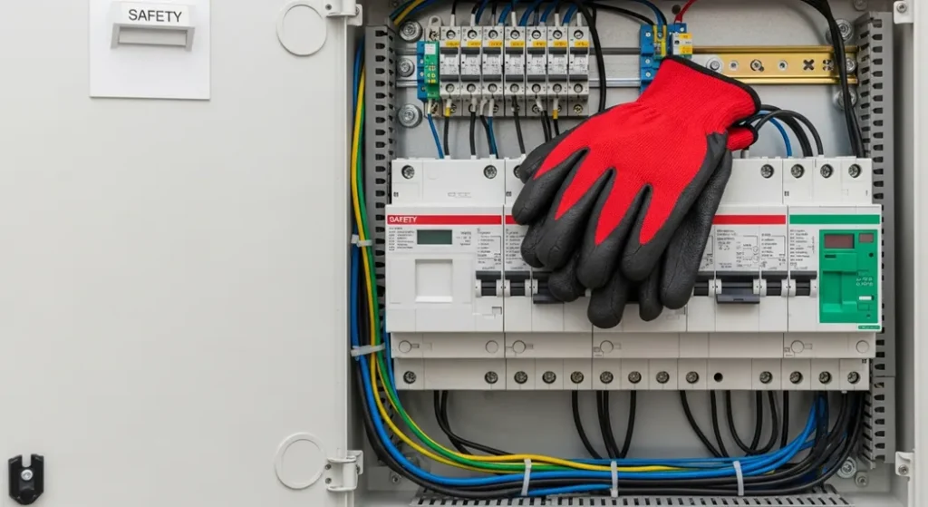 Electrical Safety Tools Insulated gloves, GFCI, voltage testers, arc flash protective gear